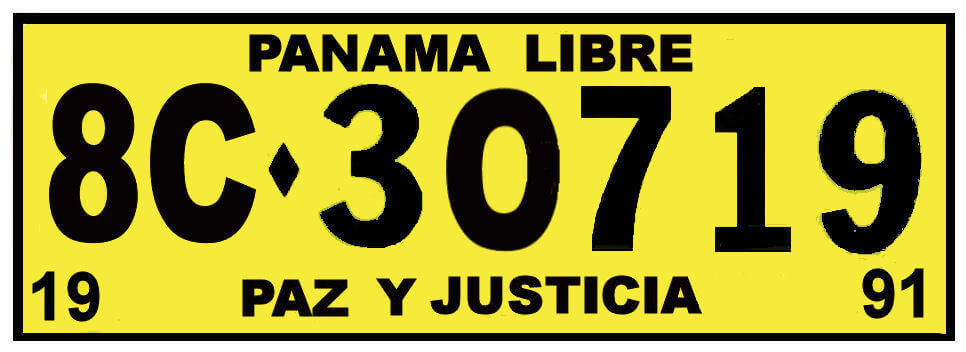 (image for) Panama 1991 Inspection Sticker